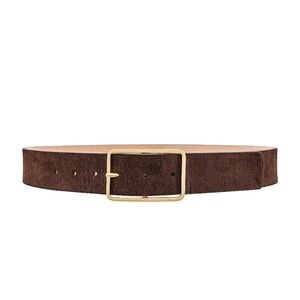 B-Low the Belt Chocolate Brown Suede Belt with Gold Buckle NWOT NEVER USED!SMALL